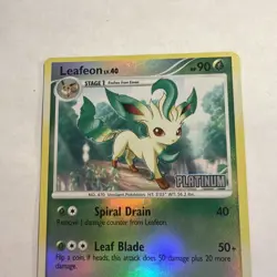 Leafeon ⭐ 24/100 Reverse Holo Stamped Rare Majestic Dawn 2008 Pokemon LP - Image 3
