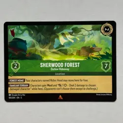 Sherwood Forest 101/204 Disney Lorcana Shimmering Skies Regular Rare Card NM - Image 1