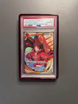 PSA 10 Monkey D. Luffy ST01-012 Eiichiro Oda Signature One Piece Card Japanese - Image 1