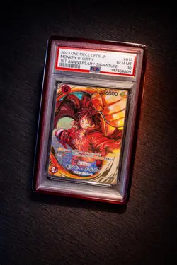 PSA 10 Monkey D. Luffy ST01-012 Eiichiro Oda Signature One Piece Card Japanese - Image 2