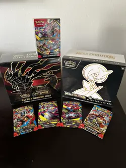 Pokemon Card Lot - Lost Origin ETB & Mega Evolution PC ETB + Boosters Bundle - Image 1
