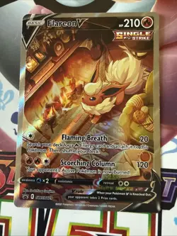 Flareon v SWSH179 Sword & Shield Promo Holo Card Near Mint Condition - Image 1