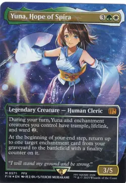Yuna, Hope of Spira (Borderless) (Chocobo Track Foil) Final Fantasy Foil - Image 1