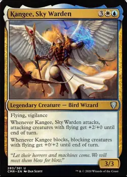 X 1 Kangee, Sky Warden NM-M CMR 283 MTG Magic The Gathering - Image 1