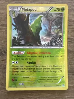 Pokemon Metapod 4/83 Reverse Holo XY Generations Card NM - Image 1