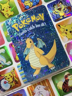 Pokemon 151 Vintage Pocket Monsters Vending HOLO Prism Sticker 2000 Nintendo - Image 1