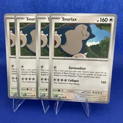 4x Pokemon TCG Snorlax Perfect Order POR 063/088 NM - Image 1