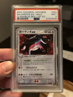 Salamence EX PSA 9 Pokemon 2004 Clash of the Blue Sky 1st Ed Holo Bleed 2 Swirls - Image 3