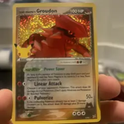 Pokemon TCG Team Magma's Groudon Ex Team Magma 9/95 Regular Holo Rare NM/M 🔥 - Image 1