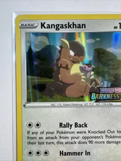 Pokemon TCG Darkness Ablaze Kangaskhan (SWSH038) Stamped Promo Near Mint - Image 2
