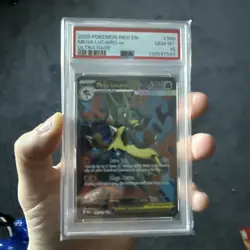 2025 Pokemon Mega Evolutions Mega Lucario EX Ultra Rare # 160 PSA 10 - Image 2