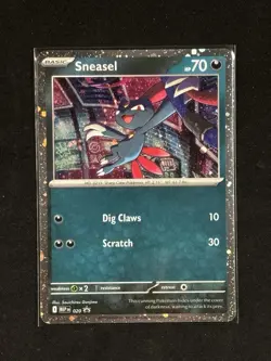 Pokemon - Sneasel MEP020 - Phantasmal Flames Black Star Promo - NM - Image 1