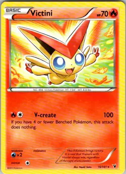 Pokemon | Deck Exclusives | Victini - 15/101 (BW Noble Victories) | 015/101 | No - Image 1