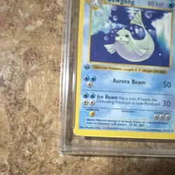 1999 Pokemon TCG Dewgong Base Set Shadowless 1st Edition AGS 8 25/102 Regular - Image 3