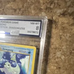1999 Pokemon TCG Dewgong Base Set Shadowless 1st Edition AGS 8 25/102 Regular - Image 5
