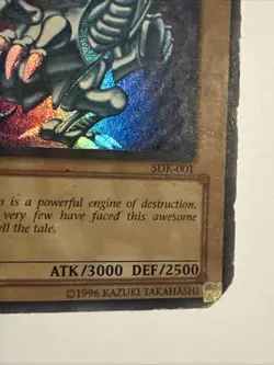 Yugioh! 2002 Blue Eyes White Dragon SDK-001 1st Edition Ultra Rare - Image 4