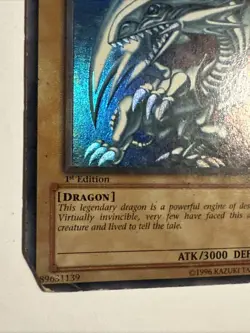 Yugioh! 2002 Blue Eyes White Dragon SDK-001 1st Edition Ultra Rare - Image 5