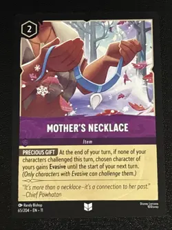 Disney Lorcana Winterspell Mother's Necklace 65/204 NM - Image 1