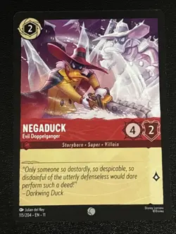 Disney Lorcana Winterspell Negaduck - Evil Doppelganger 115/204 NM - Image 1