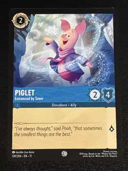 Disney Lorcana Winterspell Piglet - Entranced by Snow 139/204 NM - Image 1