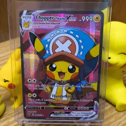 Pikachu Cosplay - One Piece Set- VCOS - 4 Cards - Textured Holo - NM - Image 4