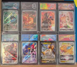 Pokemon Graded Card Bundle - 8 Graded Cards - Arkezon 10 - 9.5 - 9 . Full Art - Image 1