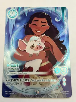 Moana Curious Explorer Iconic Disney Lorcana TCG Character Card 242/204 - Image 3