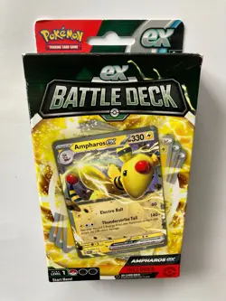 Pokemon TCG Ampharos ex Battle Deck 60 Card Level 1 Ready to Play - Image 1