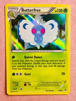 Butterfree | 5/83 | XY Generations | 2016 Pokemon TCG Card Rare | Holo | LP - Image 1