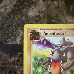 Pokemon TCG Aerodactyl Fossil 16/62 Unlimited Rare 60 HP Stage 1 Regular English - Image 3