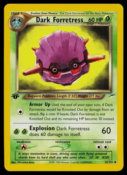 Pokemon Card - Dark Forretress Neo Destiny 35/105 Uncommon 1st Edition - Image 1