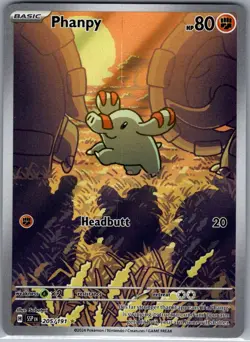 Phanpy 205/191 SV08: Surging Sparks - Pokemon Card - NM - Image 1