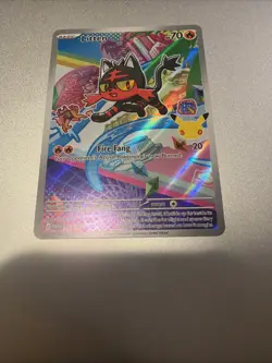 Pokemon Litten 044 First Partner Series 1 Illustration Rare 30th Anniversary - Image 2