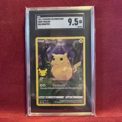 2021 POKEMON CELEBRATIONS #005 PIKACHU (HOLOGRAPHIC) 005/025 SGC 9.5 MT+ - Image 1