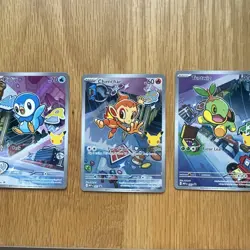 Pokemon TCG First Partner Illustration Collection Series 1-Sinnoh Gen 4 Starters - Image 1
