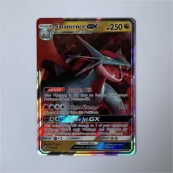 Pokemon Salamence GX Dragon Majesty Ultra Rare Full Art Holo 44/70 English - Image 1