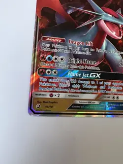 Pokemon Salamence GX Dragon Majesty Ultra Rare Full Art Holo 44/70 English - Image 2