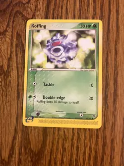 Pokemon TCG Koffing EX Ruby and Sapphire 54/109 Regular Common LP - Image 1