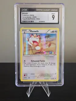 Pokemon TCG Meowth 53/83 2016 Toys R Us Promo Holo - CGC 9 - Image 1