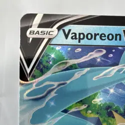 Pokemon TCG Vaporeon V Rapid Strike Holo Basic 210 HP Aqua - Image 3