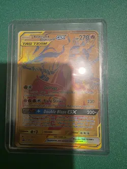 Pokemon TCG Reshiram & Charizard GX SM247 Near Mint Condition - Image 1