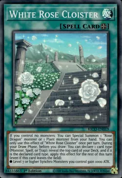 White Rose Cloister - Super Rare 1st Edition KICO-EN019 - NM - YuGiOh - Image 1