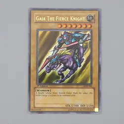 YuGiOh Gaia The Fierce Knight LOB-006 1st Edition Ultra NM-EX Asian English n394 - Image 1