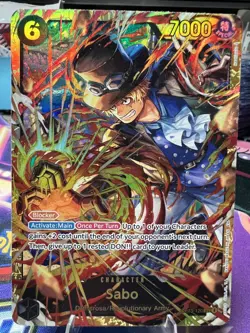 One Piece Sabo (120) OP13-120 Carrying On His Will Foil - Image 1