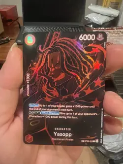 Bandai Yasopp Foil SP OP09-013 6000 Power One Piece CCG - Image 1