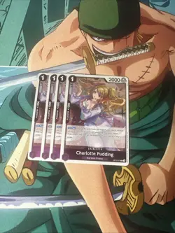 4x Charlotte Pudding OP12-071 R PLAYSET Legacy of the Master - ONE PIECE ENGLISH - Image 1