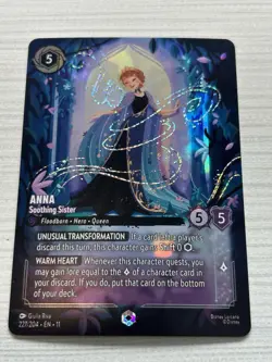 Disney Lorcana - Anna - Soothing Sister - Winterspell - Enchanted -227/204 - Image 1