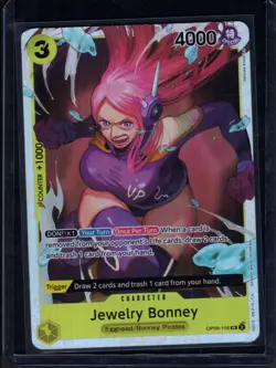 Jewelry Bonney OP08-105 SR ONE PIECE Tcg Card Game NM Yellow - Image 1