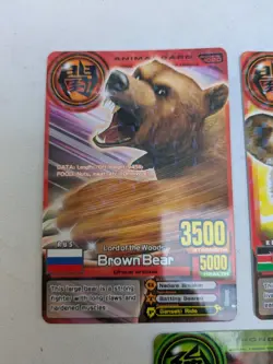 Animal Kaiser 5x Active Arcade Cards Mint Condition Free Postage And Sleeve Inc - Image 3