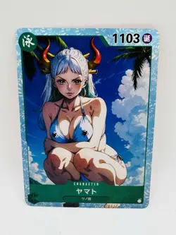 One Piece Goddess Yamato Ocean DIY Doujin Kawaii Art Holo Card - Image 1
